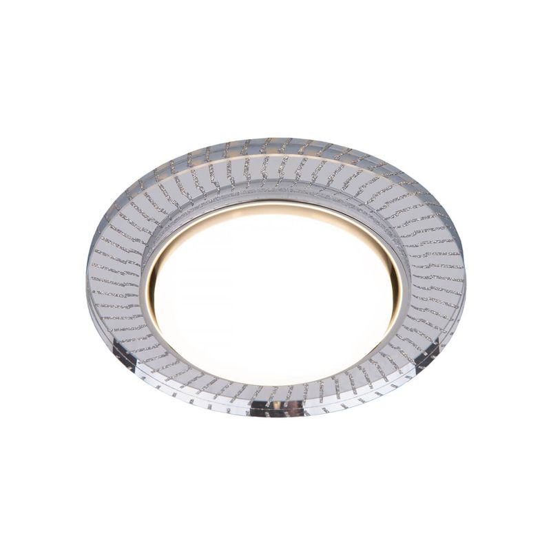 Встраиваемый точечный светильник с LED подсветкой 3033 GX53 CL/SL прозрачный/серебро  в Коврове